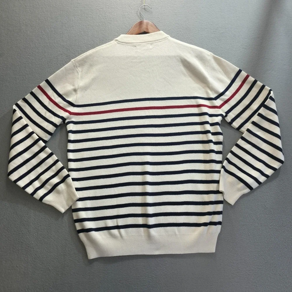 Lello Men's Striped Long Sleeve Pullover Sweater Size XL‎ NWT